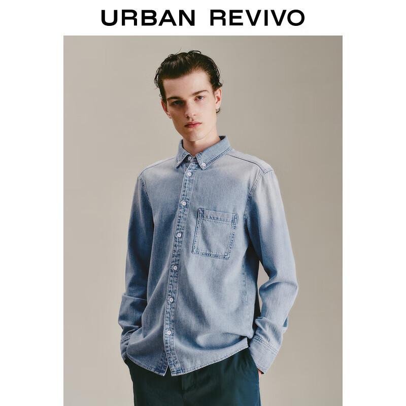 UR Men s Washed Pocket Denim Shirt XS