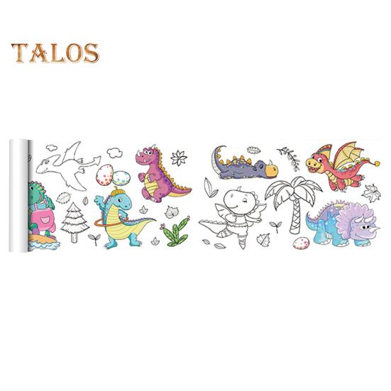 

Детский свиток с граффити, раскраска плаката, четкий принт, рисунок животных, скатерть, цветная детская раскраска, баннер, занятия для родителей и детей, художественные ремесла A