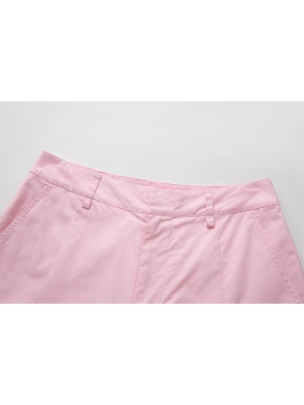 KIRSH Knee Tuck Wide Fit Cargo Pants [Pink]