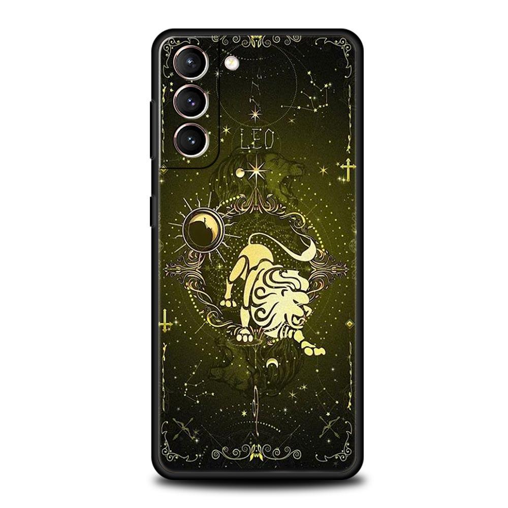 Constellation Phone Case For Samsung Galaxy S26 Ultra S25 Plus S24 FE S23 S22 5G S21 S20 Cover Black Soft