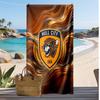 Asciugamano da Spiaggia con Stampa Calcio Hull City, Asciugamano Grande Morbido Asciugatura Rapida per Spiaggia Campeggio Nuoto