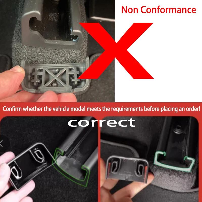 4pcs Rear Seat Rail Cover Protector For Tesla Model 3 Y Juniper 2026 Accessories Backseat Child Anti-kick Pad Protection Cover
