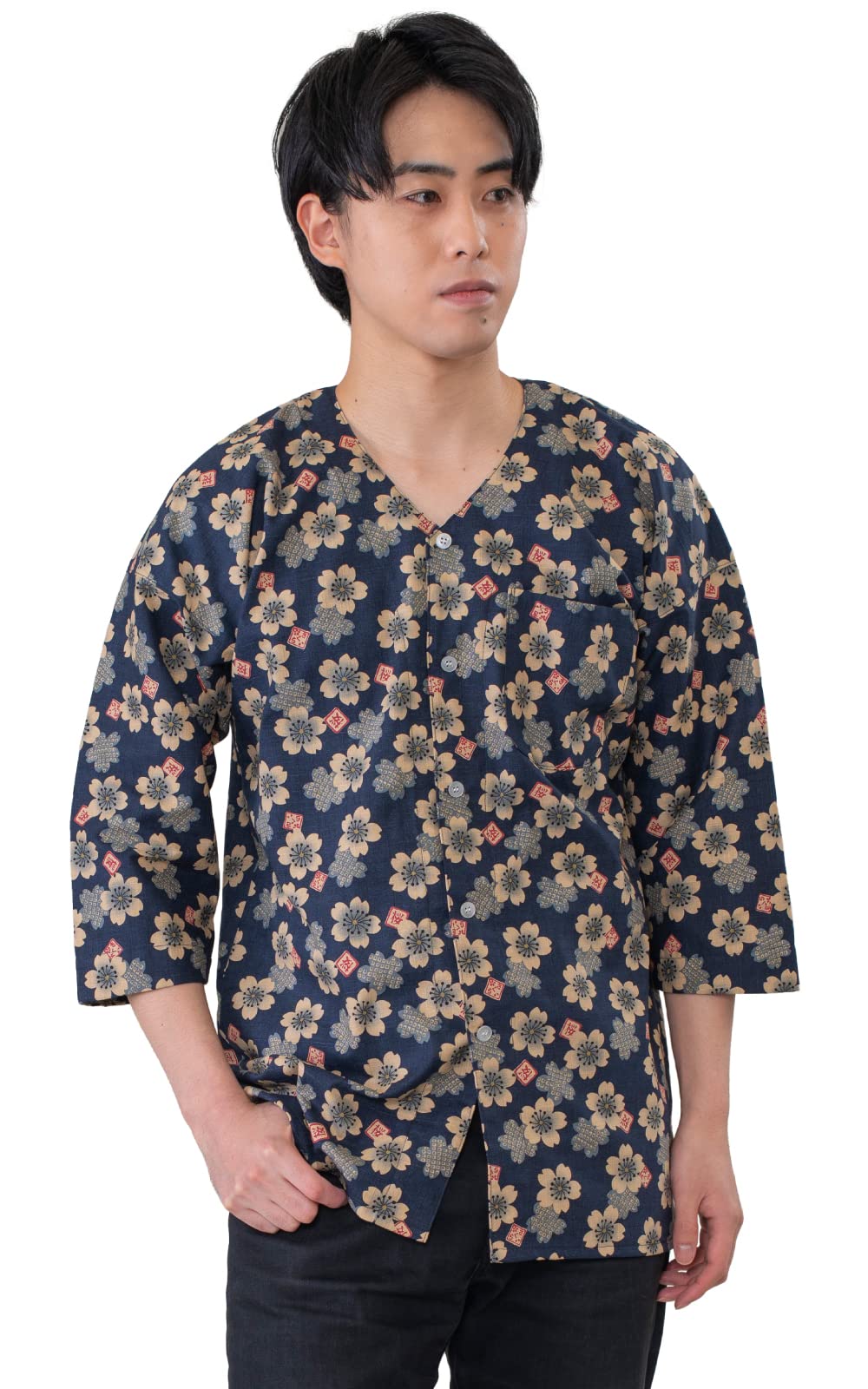 

Койгути сделано в Японии [АйАй] рубашка, 100% хлопок, (Озакура (флот), M)