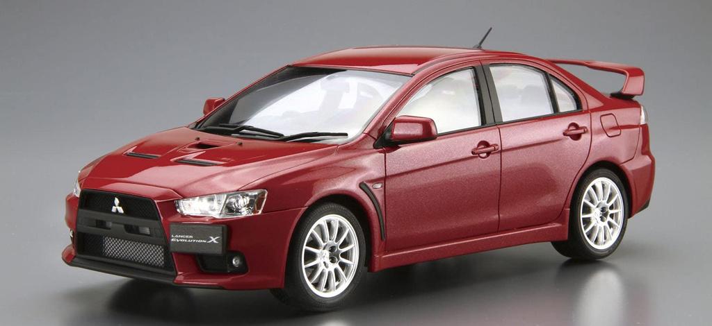 Aoshima Bunka Kyozai The Model Car Series 02 Mitsubishi CZ4A Lancer Evolution Final Edition 2015 Plastic Model (AOSHIMA) 1/24 No.
