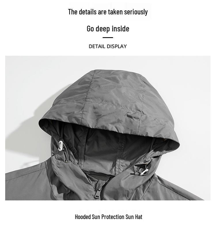 Ice Silk UV Protection Jacket - Unisex Summer Lightweight Sunproof Coat for Fishing & Outdoor Sports