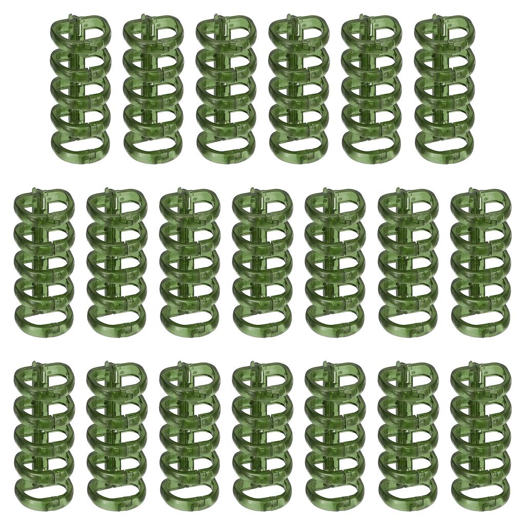 10/20Pcs 5-Ring Binding Spines Snap Split Binder Rings Plastic Round Loose-Leaf Rings Comb Folio Binder Stationery Office Supply