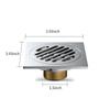 Floor Drain Anti-Odor Shower Drain Anti-clogging Hair Stopper Catcher Sink Strainer Drain Protectors Drainer with Removable Strainer Cover
