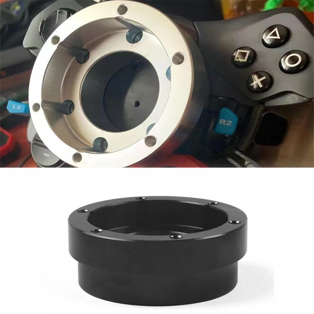 CNC Steering Wheel Adapter Plate Black 70mm For Logitech G29 G920 G923 13/14inch