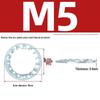 Carbon Steel Zinc-Plated Lock Washer with Inner and Outer Teeth