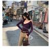 Tencel Wool Pleated Deep V-Neck Women's Base Layer Top - 2026 Pure Desire Design