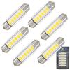WiseShine DC 36mm 6418 LED Bulbs Natural White Super Bright 6411 C5W DE3425