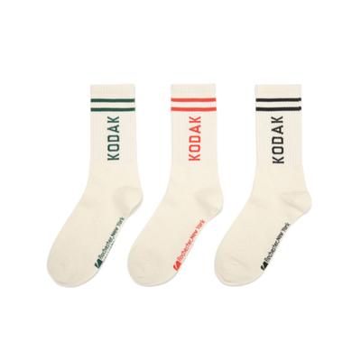 Kodak Apparel Wording Logo Socks 3-Pack Set