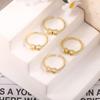 Copper-Plated 18k Gold Butterfly Knot Ring with Micro-Paved Diamonds, Fresh Imitation Wedding Jewelry