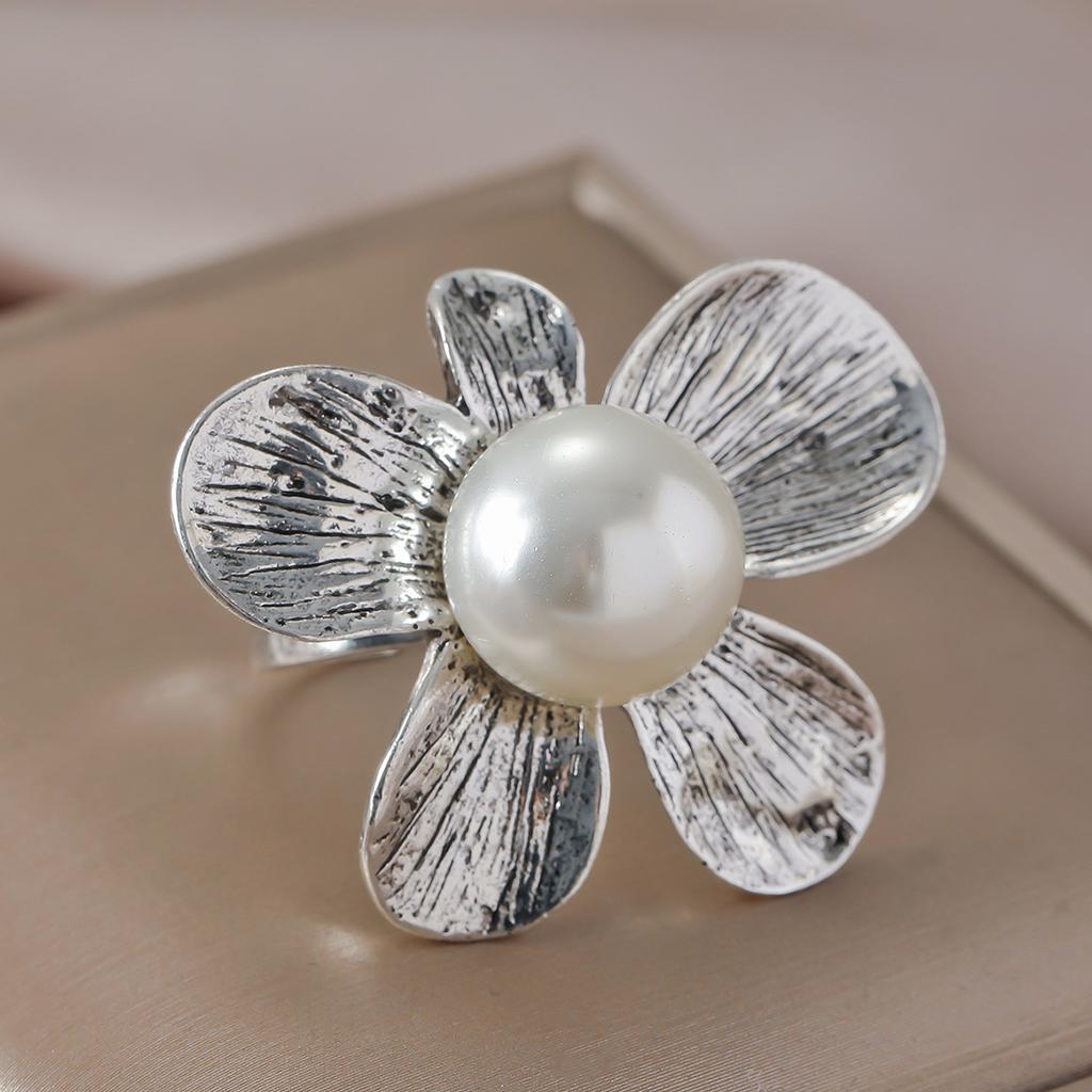 New Palace style French tassel fireworks pearl flower coat suit women vintage ring