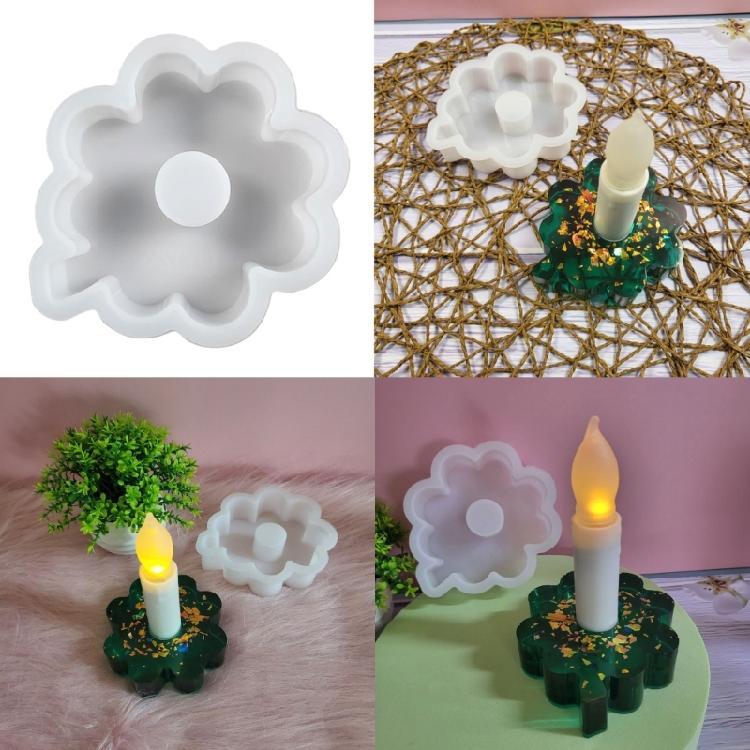 Candle Base Gypsum Mould Personalized Candle Holder Mold Irregular Shape Ornament Making Mould Practical Jewelry Tool