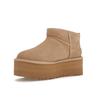 UGG Klassisk Ultra Mini Platform Boot Sand Dame Sneakers Brun 1135092-SAN