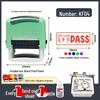 Self-Inking Rectangular Teacher's Grading Stamp - Cute Cartoon Design