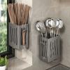 Punch Free Kitchen Utensil Rack Multifunctional Chopstick Barrel Draining Chopstick Holder  Kitchen
