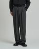 WORK ON BODY OFF [Fleece-Lined] Rebe Semi-Wide One-Pleat Slacks (2 Colors)