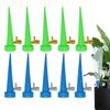 10pcs/set Plant Watering Stakes Vacation Automatic Plants Water System Self Watering Insert Spikes Device with Water Volume Drip