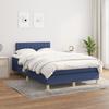 Vidaxl Letto Continentale Con Materasso, Blu, Tessuto 120X200 Cm