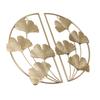 Golden Ginkgo Leaf Wall Hanging Decor Golden Iron Art Wall Sculpture Wall Decor for Living Room Office Study