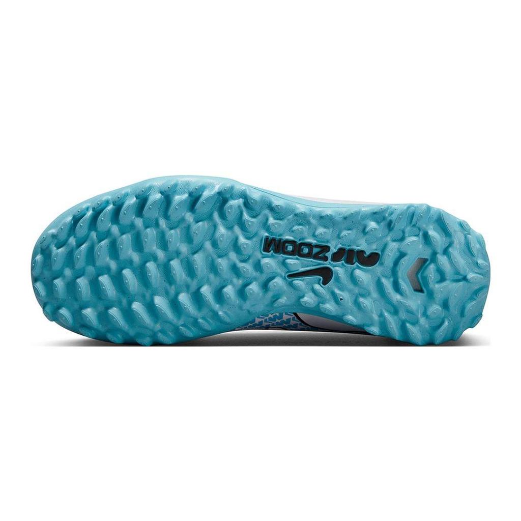 Nike Футбольные бутсы Nike Zoom Vapor 15 Academy с амортизацией Anti-Kick, низкие, для детей, Бело-синие, DJ5621-146