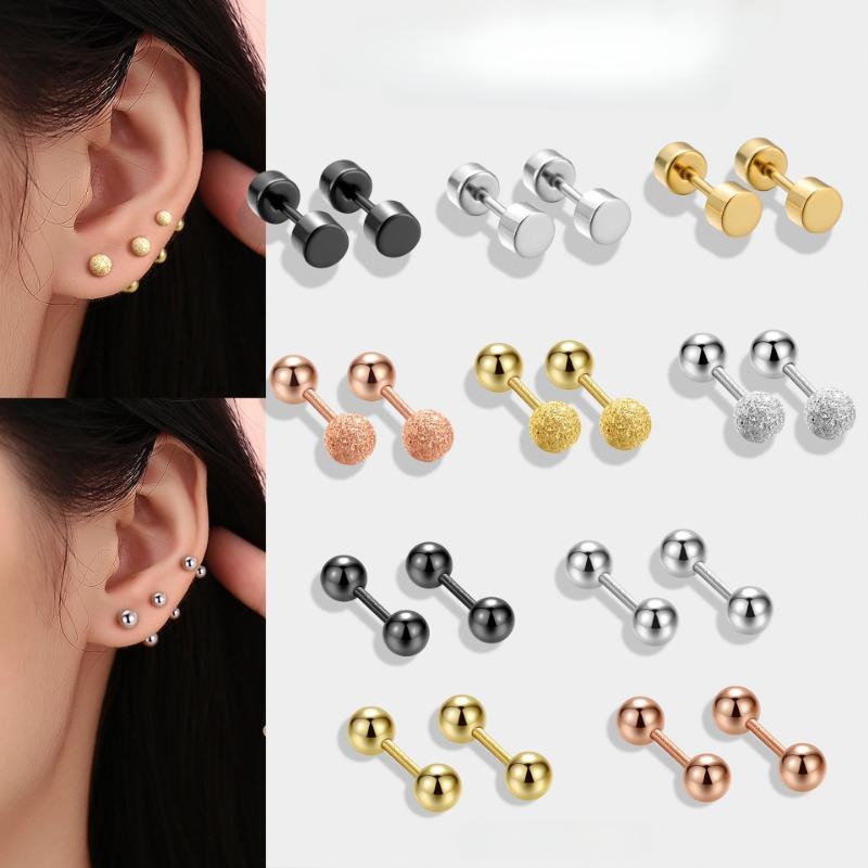 Ohrpiercing Ohrknochennägel für Frauen Schrauben Nischendesign Antiblockierende Ohrnadel