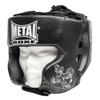 Casque Entraînement - Métal Boxe - Enfant - Noir - Protection Pommettes - Confort Optimal