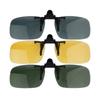 Eyeglasses Yellow Driving Night Vision Clip-on Flip-up Lens Sunglasses Cool Eyewear Clip on Lens Anti-UV 400 Unisex for Women Men