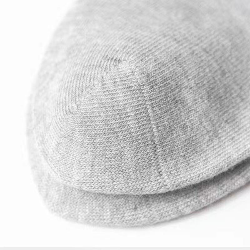 5 Paires Chaussettes Cheville Femme Blanc Noir Chaussettes Femme Respirantes Chaussettes de Sport Couleur Unie Socquettes Chaussettes Confortables en Polyester