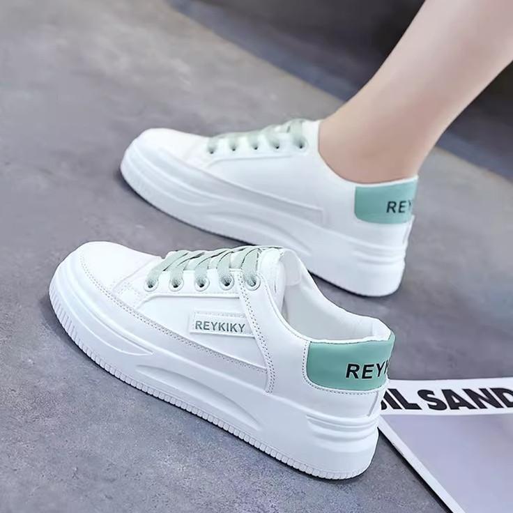 Little White Shoes Women's 2025 New Spring and Autumn Platform Shoes Korean Version of Versatile Trend Casual Women's Shoes Sports Board Shoes Women