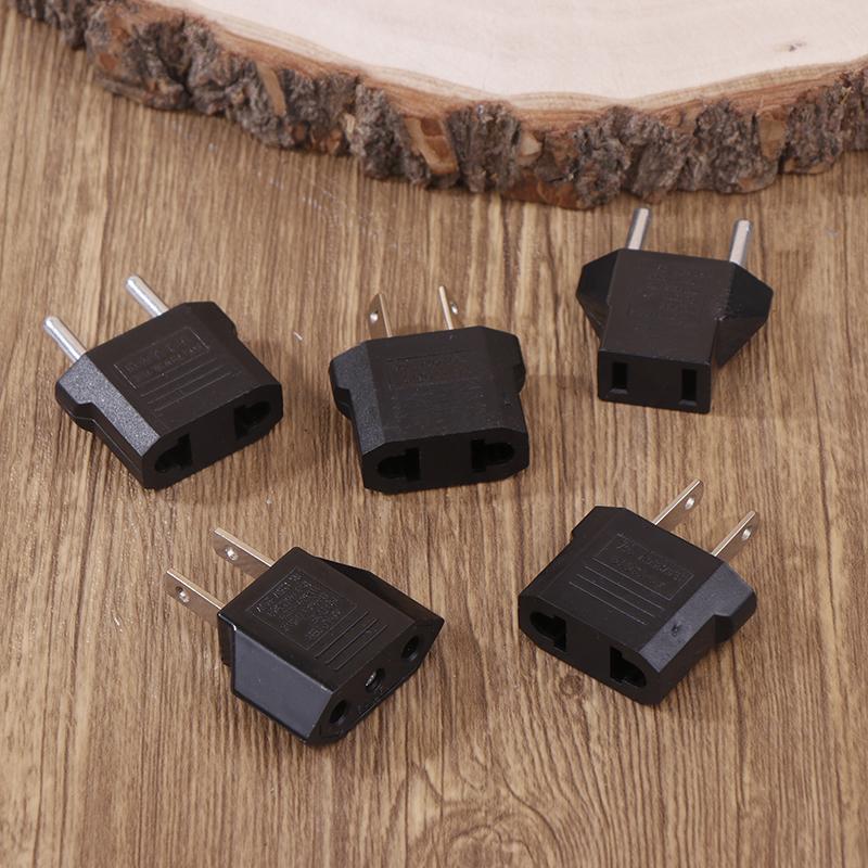2Pcs European Us Au Eu Us To Eu/Eu To Us Plug Adapter Euro Travel Power Adapter Plug Outlet Converter Socket