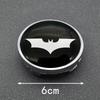 4PCS 56MM 60MM Bat Emblem Wheel Center Hub Cap Car Rims Cover Hubcaps Sticker Badge Auto Modiified Accessories