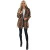 Autumn And Winter Leopard Print Women's Fashion Temperament Imitation Fur Coat Loose Plush Coat