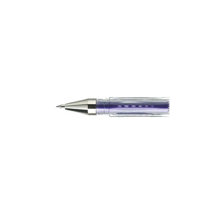 Roller encre gel - UNIBALL - Signo UM120NM - Violet métallisé - Pointe moyenne 0,8mm - Système double bille