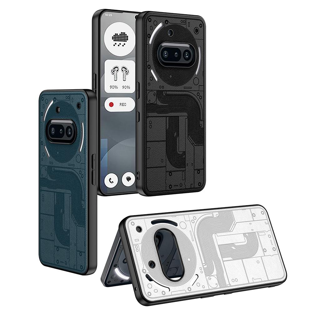

GKK For Nothing Phone (3a) Case Skin-Touch PU+TPU+PC Shockproof Phone Cover White