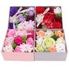 DIY Handmade Soap Flower Gift Box Artificial Scent Rose Carnation Flowers for Valentine Day Wedding Birthday Party Decoration