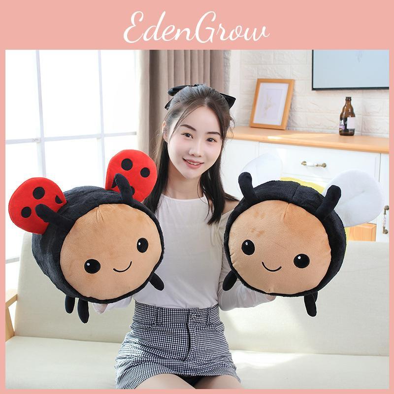 Insect Ladybird Bee Plush Toy Stuffed Doll Home Bedroom Decoration Gift Kids