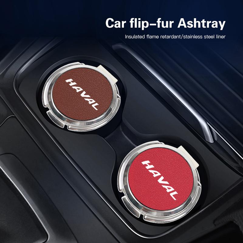Car Interior Ashtray Portable Garbage Box Storage Barrel For Haval Jolion H1 H6 H2 H9 F7X F7 Dargo H2S M6 H3 H4 H5 H7 H6-Coupe