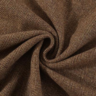 1M Wool Blended Fabric Herringbone Pattern Coarse Spinning Fabric Shoes Hats Winter Coat Outerwear Suit DIY Sewing Crafts Fabric