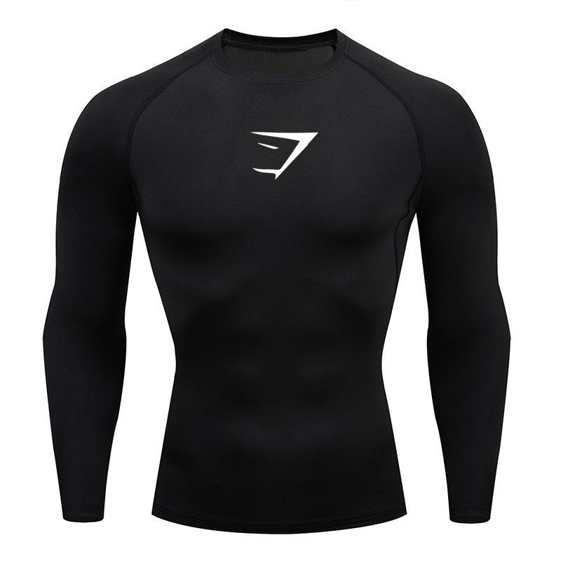 Y2Ktemu Men’s Quick-Dry Shark Gym Bodysuit: Short & Long Sleeve Options