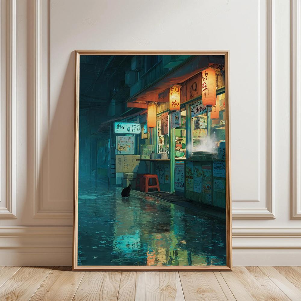 Retro Japanese Sushi Bar Poster Kitchen Food Posters and Picture Canvas Print Painting Dining Room Wall Decor Home Mural Cuadros
