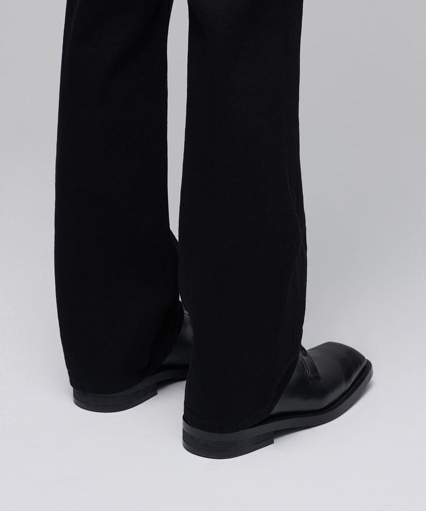 MUSINSA STANDARD Semi-Bootcut Denim Pants [Black]