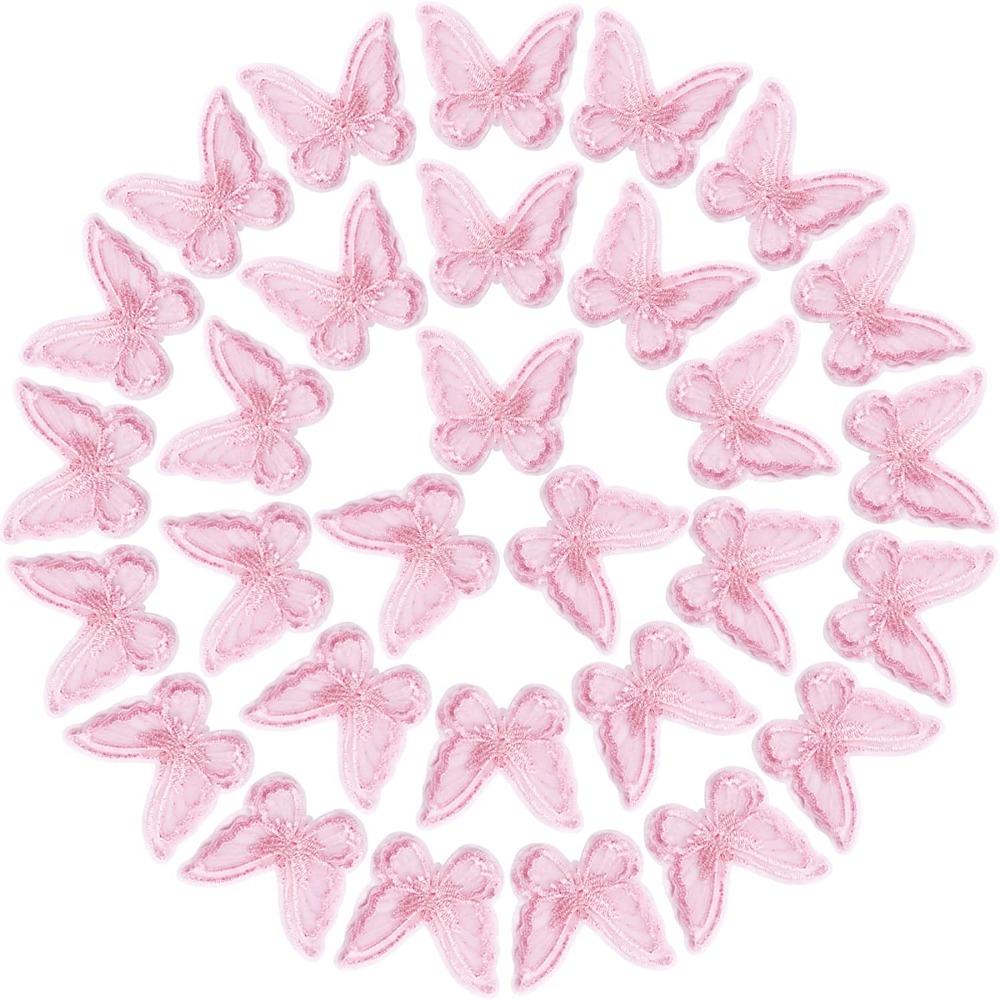 

Платье Розовая Бабочка Бабочка Кружево Одежда Орнамент Двойная Бабочка Вышивка Аппликация