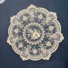 33/40/60cm Europe Retro Style Table Mat Beautiful Pattern Romantic Exquisite Embroidery Lace Coffee Cups Mat Vase Table Lamp Pad