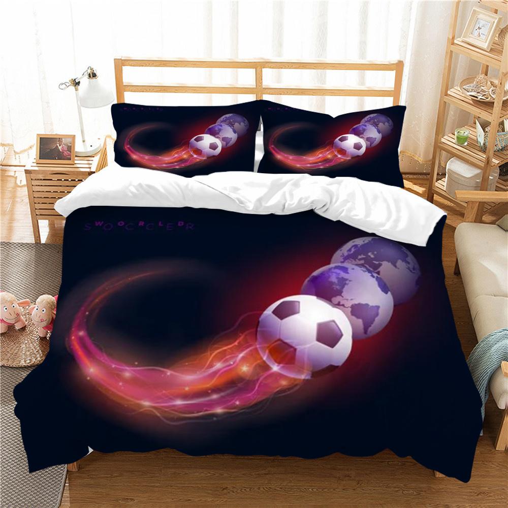 Football Bedding Cover Set with Pillowcase Fashion Cover Teen Children Luxury Home Bed Set Highend Duvet Cover