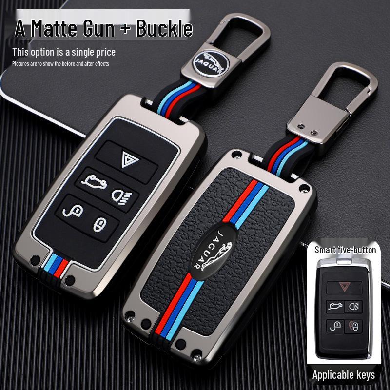 Jaguar Key Case for XFL, New E-Pace, XF, F-Type, XE, XJL, XEL – Metal Shell & Buckle.