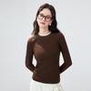 Women's Faux Two-Piece Wool Blend Knit Top