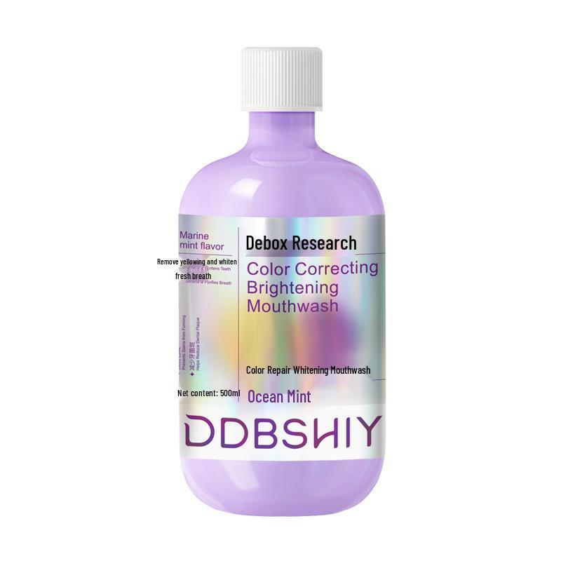 DDBSHIY Whitening Mouthwash: Freshens Breath, Cleans Teeth, Gentle Color-Correcting Rinse